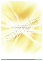 Let our light shine Poster