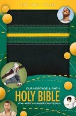 KJV Our Heritage and Faith Bible: Black, Emerald & Yellow, Italian Duo Tone