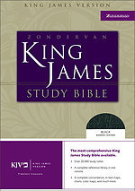 KJV Study Bible: Black, Bonded Leather