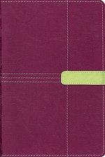 KJV Study Bible: Plum/Melon Green, Italian Duo Tone