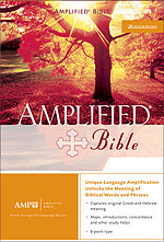 Amplified Bible: Burgundy, Bonded Leather