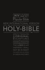 NIV Pocket Bible: Black, Bonded leather, British Text