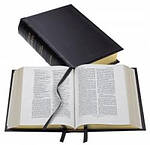 REB Lectern Bible with Apocrypha ; Black, Goatskin Leather