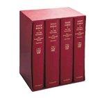 NRSV Giant Print Bible: Burgundy, Imitation Leather, 4 Volumes in slipcase 