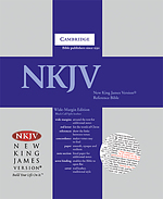 NKJV Wide Margin Reference Bible: Blue, Hardback
