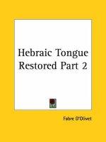 Hebraic Tongue Restored