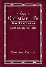 KJV Christian Life New Testament: Burgundy, Leatherflex