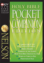 NKJV Pocket Companion Bible: Black, Bonded Leather