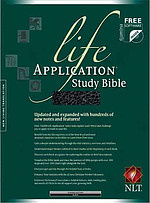 NLT Life Application Study Bible: Black, Bonded Leather, Thumb Index