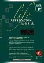 NLT Life Application Study Bible: Black, Bonded Leather, Personal Size