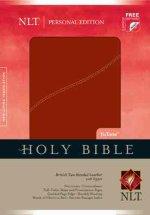 NLT Personal Bible: British Tan Tutone, Bonded Leather With Zip