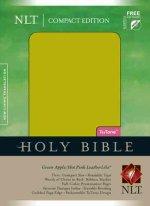NLT Compact Bible: Green Apple/Hot Pink, LeatherLike