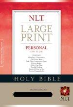 NLT Large Print, Personal Bible: Black, Bonded Leather