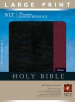 NLT Premium Slimline Reference Bible: Burgundy, LeatherLike, Large Print 