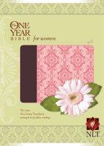 NLT One Year Bible for Women: Mocca & Blush, Leathersoft