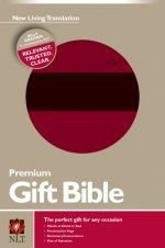 NLT Premium Gift Bible: Red & Black, Leatherlike