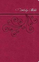 NKJV Ultraslim Bible: Cranberry, LeatherSoft