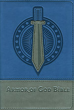 NIV Armour of God Bible: Blue/Silver, Italian Duo Tone