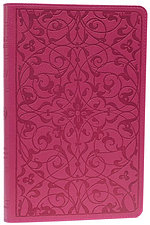 ESV Thinline Wild Rose Floral  Bible: Pink Trutone