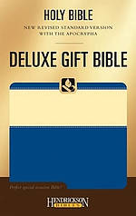 NRSV Deluxe Gift Bible with the Apocrypha: Cream on Blue, Flexisoft