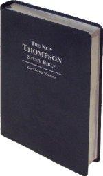KJV New Thompson Study Bible: Blue with Silver, Bonded Leather