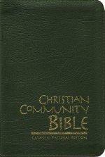 Christian Community Bible: Green, Leather, Thumb Index, with Zip