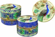 Boxed Coasters Royal Peacocks