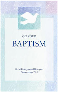 Baptism Card Green - Pack of 10