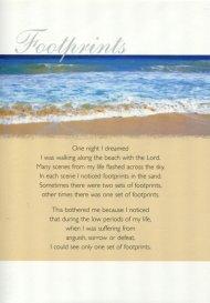 Footprints Card - Pack of 6