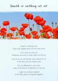 Death Is Nothing At All Card - Single