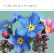 With love and sympathy Card - Single