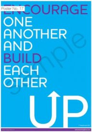 Encourage one another Poster