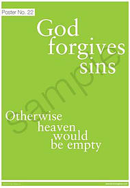 God forgives sins Poster