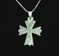 Mother of Pearl 3 Point Cross
