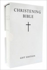 KJV Christening Bible: White, Hardback, Pocket