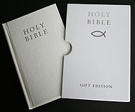KJV Gift Bible: White, Imitation Leather, Pocket Size
