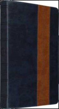 ESV Anglicised Thinline in Imitation Navy and Tan Leather