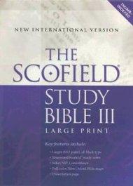 NIV Scofield Study Bible: Black, Bonded Leather, Thumb Index, Large Print, 