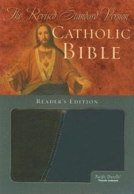RSV Catholic Readers Bible: Black / Blue Tu Tone,