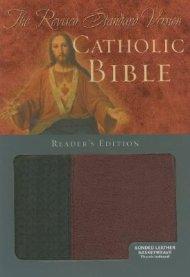 RSV Catholic Readers Bible: Black / Burgundy Tu Tone, Bonded leather