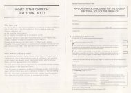 Synodical Government Forms : Application for Enrolment on the Electoral Roll (Sg 1) - Pack of 30
