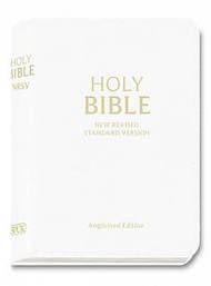 NRSV Holy Bible: White, Fine Binding Faux Leather