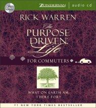 The Purpose-driven Life: Commuter Edition