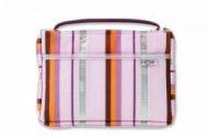Sassy Stripes Pink and Lavender Medium Bible Cover