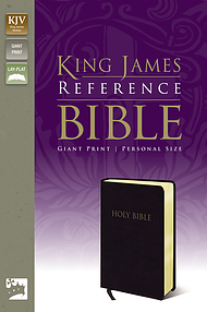KJV Giant-Print Personal Sized Reference Bible: Black, Bonded Leather, Thumb Indexed