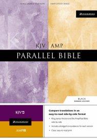 KJV / Amplified Parallel Bible: Black, Bonded Leather