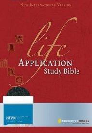 Niv Life Application Study Bible : Bonded Leather, Navy