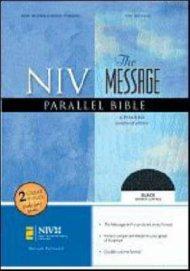 The Message - NIV Parallel Bible: Black, Bonded Leather