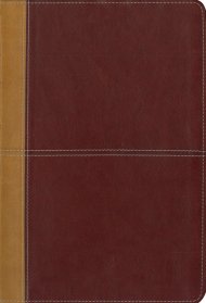KJV/Amplified Large Print Parallel Bible: Camel/Rich Red: Italian Duo-Tone™,