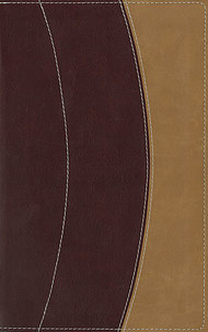 KJV Thinline Bible: Burgundy & Camel, Italian Duo Tone, Large Print